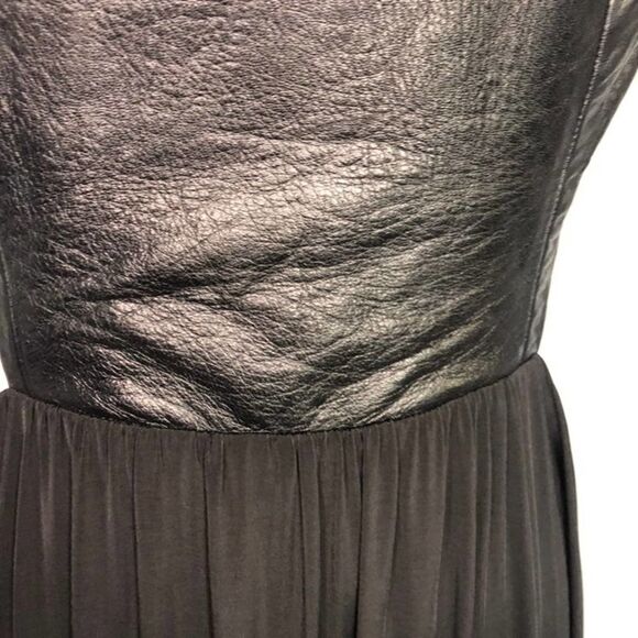 Katriel Designs Leather Cut-Out Dress Black - Picture 10 of 12